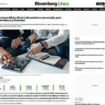 Transacciones M&A y VC en Latinoamrica caen en julio, pero crecen en Mxico y Colombia